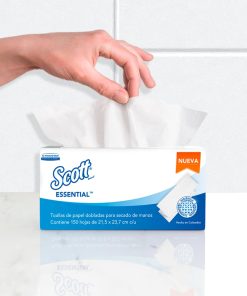 TOALLA MANOS SCOTT ESENTIAL Z BCA 150 UN