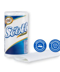 TOALLA ROLLO SCOTT MULTI BLANCA DURA MAX