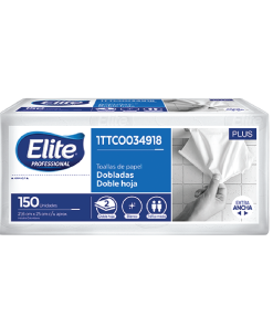 TOALLA MANOS ELITE BLANCA X 150 UNID