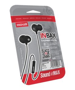 AUDIFONO MAXELL INBAX TIPOC/ MICROFO NEG